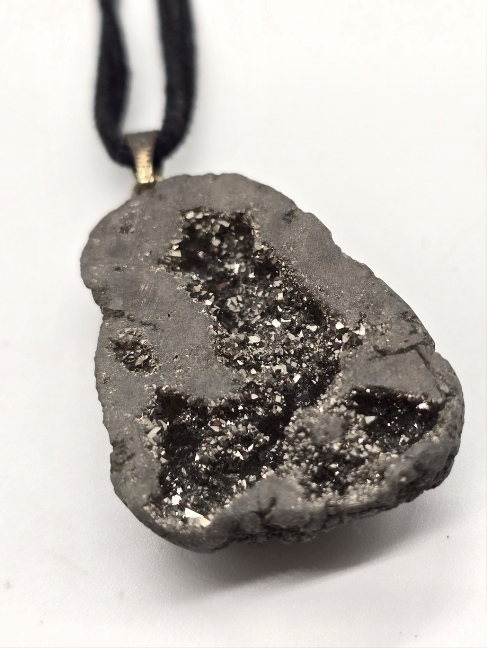 Druzy Crystal Geode Pendant Necklace